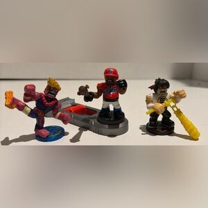 Akedo Ultimate Arcade Warriors Lot of 3 Hi-Ashi Chux Lee Smash Action Figure